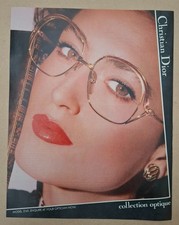 Christian Dior Eyewear Original UK Presseanzeige 1984