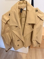 Jacke Kurzjacke Kurztrench Trench-Jacke H&M Beige Größe XS