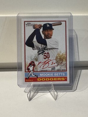 2025 Topps Heritage- MOOKIE BETTS Real One Red Ink On Card 