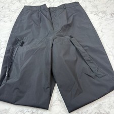 ProQuip Mens XXL L31 Black Waterproof Golf Trousers Rain Pants Zip Leg active