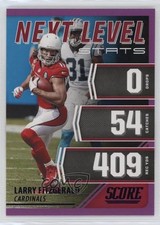 2021 Score Next Level Stats Purple Larry Fitzgerald #NL11 19zq