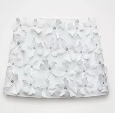 NEW ZARA XXS ZW COLLECTION SHORT FLORAL SKIRT 5598/040 FALDA CORTA FLORES $109