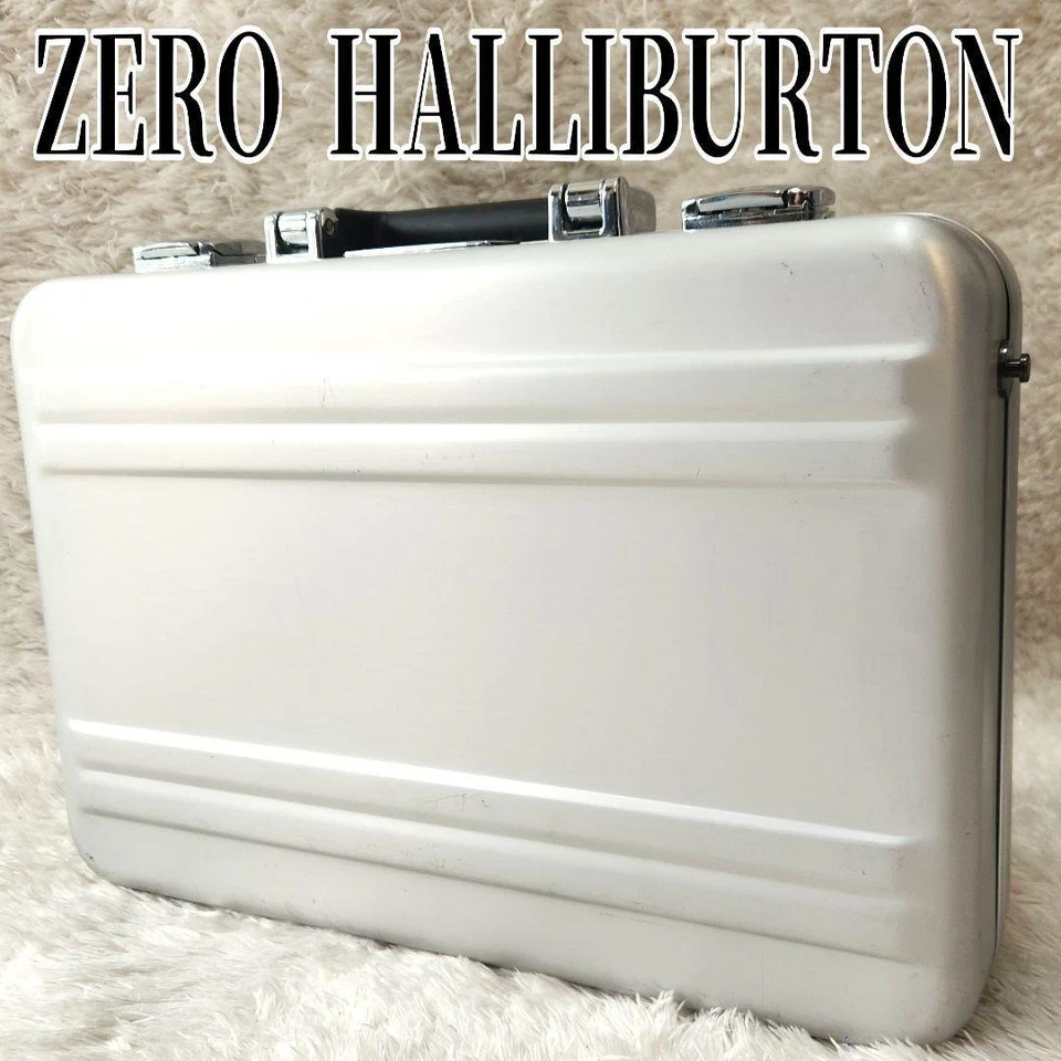 Estuche de aluminio ZERO HALLIBURTON con correa de cuero 17,7x13x3,9" 41x28x10 cm Foto 2 de 4