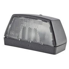 Kennzeichenleuchte rechts 6 V R10W Halogen glasklar HELLA für u.a. MAN TGA