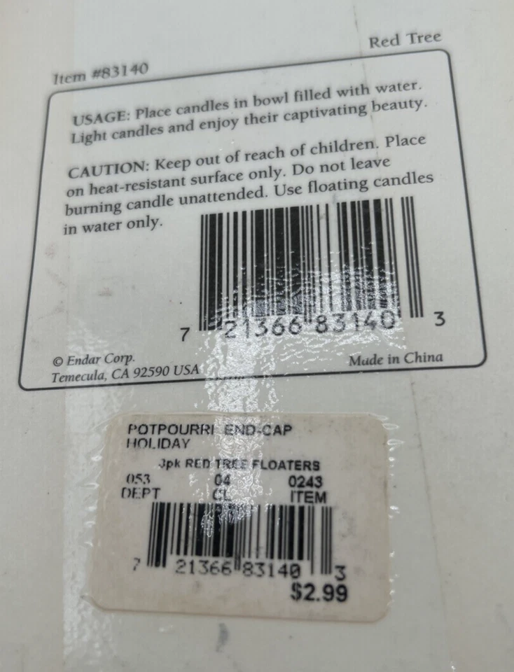 Velas flotantes navideñas rojo árbol de Navidad hogar para las fiestas lote 2 - 3 paquetes Foto 3 de 4