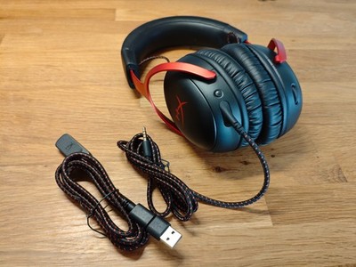 HyperX Cloud III wired - Gaming Headset- schwarz-rot ++ SEHR GUT / OHNE MIKROFON