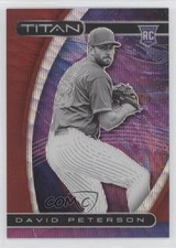 2021 Panini Chronicles Titan Ruby Wave Prizm 120/199 David Peterson #15 0wc9