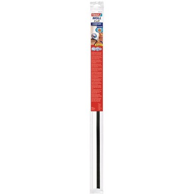 Tesa Moll Alu Türdichtschiene Türdichtungsschiene weiß schwarz 100 x 4 cm 15mm