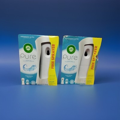 Lot of 2 New Pure Air Wick Freshmatic Ultra Sprayer Ocean Breeze  Dispenser