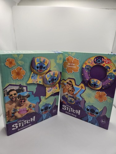 Disney Stitch Inflatable Swim Ring and Armbands SET 3+ Years