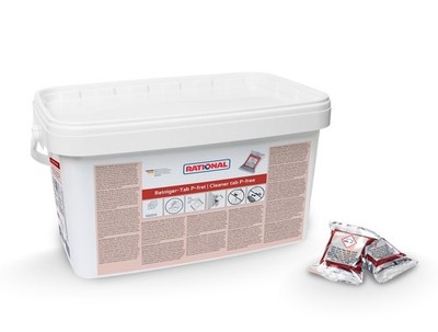 Rational Red Reinigungswaschmitteltabletten - Eimer mit 130 Kombi Backofen Pflege Tabletten
