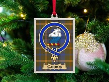 Carron Clan Scottish Tartan Ornament