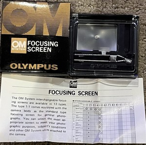 Olympus OM  Focusing Screen 1-13 for OM-1 OM-2 OM-4