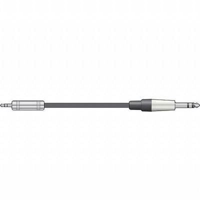 Citronic 6,3 mm TRS Klinkenstecker auf 3,5 mm TRS Mini-Klinkenstecker Classic Audiokabel...