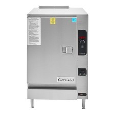 Cleveland 22CGT6.1 SteamChef 6 SST Natural Gas 6 Pan Countertop Steamer - 32,000