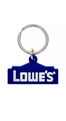 #ad RARE NEW NOS LOWE#x27;S HOME iMPROVEMENT TOOL STORE COLLECTiBLE BLUE LOGO KEYCHAiN $9.99