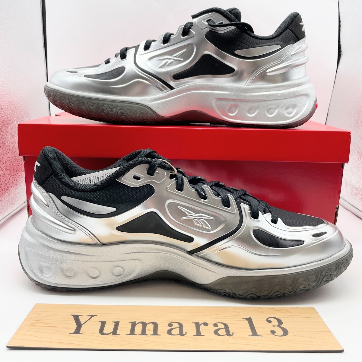 Reebok Engine A Metallic Silver Black Red 100228150 Men's