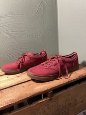 Vans Burgandy Red Maroon Atwood Womens Shoes Sz US 8 Gum Brown Sole