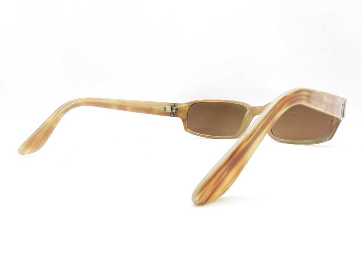 MAUI JIM SPORTS WRAP BROWN RECTANGULAR SUNGLASSES 55-150 
