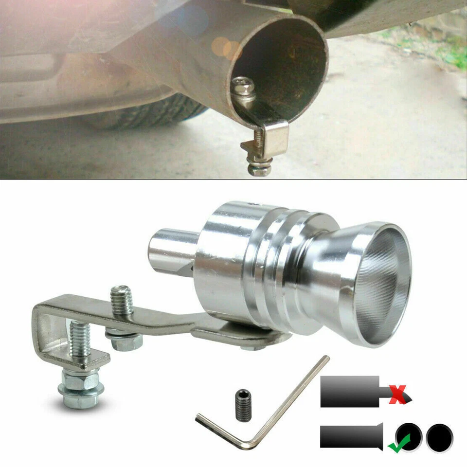 Válvula de soplado ruido turbo escape coche silenciador punta silbato sonda simulador Foto 3 de 4