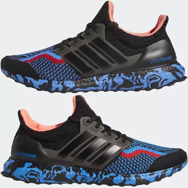 Adidas ultra boost top all black red blue
