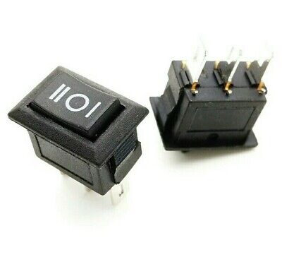 MOMENTARY ON/OFF/ON Direction Rocker Switch 3 Pin 21x15mm 3A DIY UP/DOWN Project