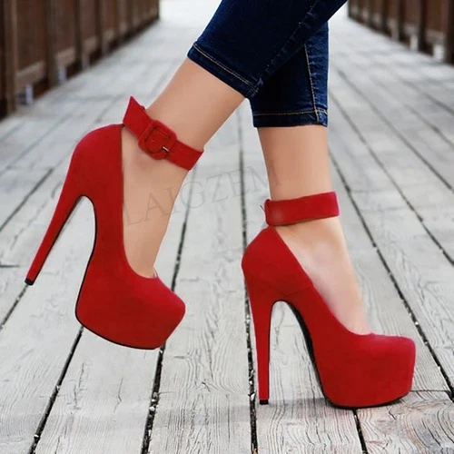 Round toe hotsell high heels