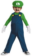 Luigi Nintendo Super Mario Brothers Fancy Dress Halloween Toddler Child Costume