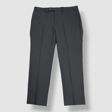 Perry Ellis Men's Black Modern-Fit Solid Nested Suit Separate Pants Size 35W 32L