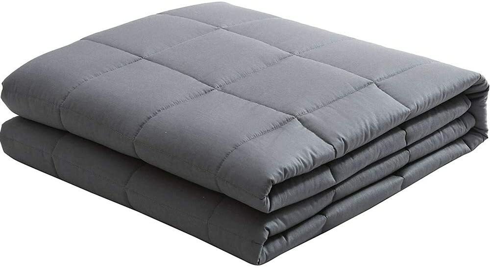 Viki Weighted Blanket For Adult 48''x72'', 16lbs for 150-170 lbs, Dark Gray-image