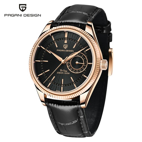2021 PAGANI DESIGN Luxury Quartz Watch for Men Wrist Watch Leather Japan VH65 - Picture 4 of 17