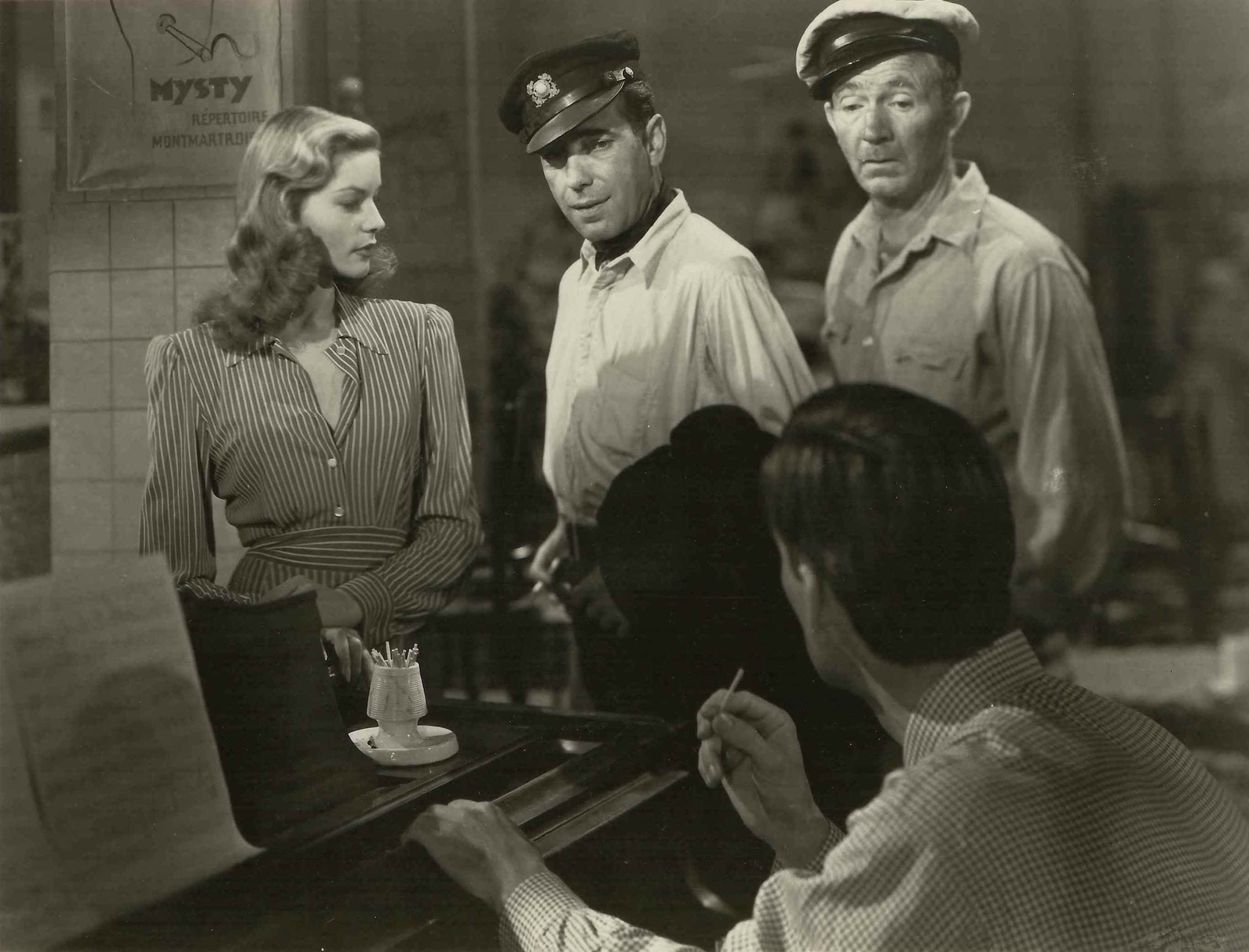 Lauren Bacall With Humphrey Bogart  And Walter Brennan Celebrity 8x10 Picture Ce