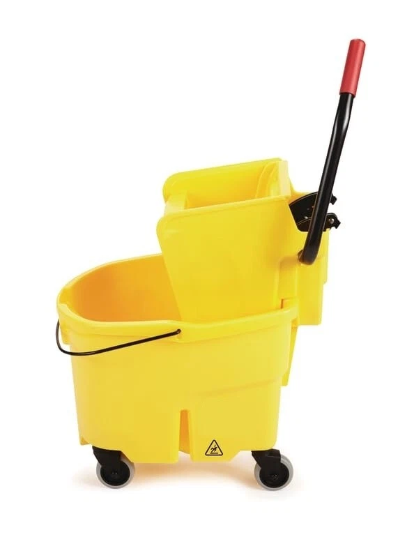 Cubeta Y Escurridor De Trapeador De Presión Lateral De 26 Cuartos Con Ruedas НОВЫЙ - Изображение 3 из 4