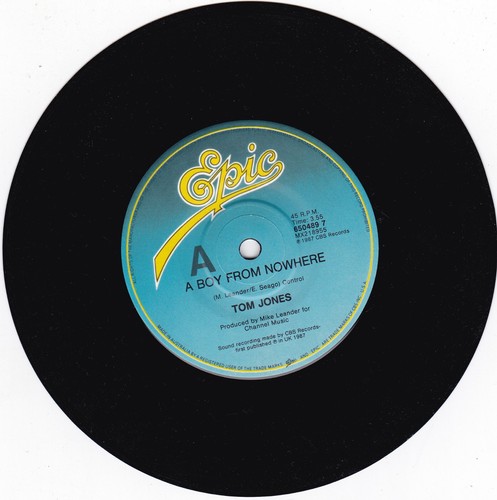 Tom Jones - A Boy From Nowhere - 7" single - Promo - Picture 3 of 4