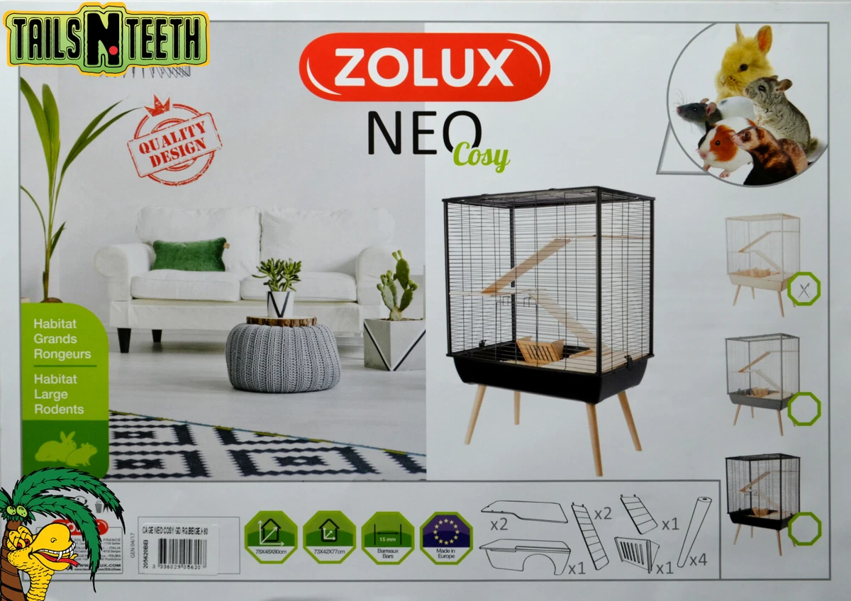 Zolux NEO COSY Small Animal Cage ~ Chinchillas, Rabbits, Etc. 78x48x80cm ~  BEIGE