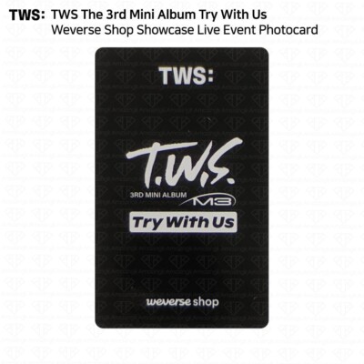 【TRY WITH US 本国ショーケース】TWS コンプ3点セット TWS The 3rd Mini Album Try With Us Weverse Shop Showcase