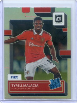 2022-23 Donruss FIFA TYRELL MALACIA RC RATED ROOKIE #200 Optic Holo Silver MAN U
