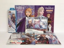 6 Disney Frozen Coloring & Activity Books Crayons Paint Poster Kit & Watercolors