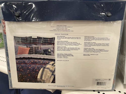 Ralph Lauren indigoblau Traveler Baumwolle Bettbezug - Neu mit Etikett - $ 470 - King - Bild 4 von 8