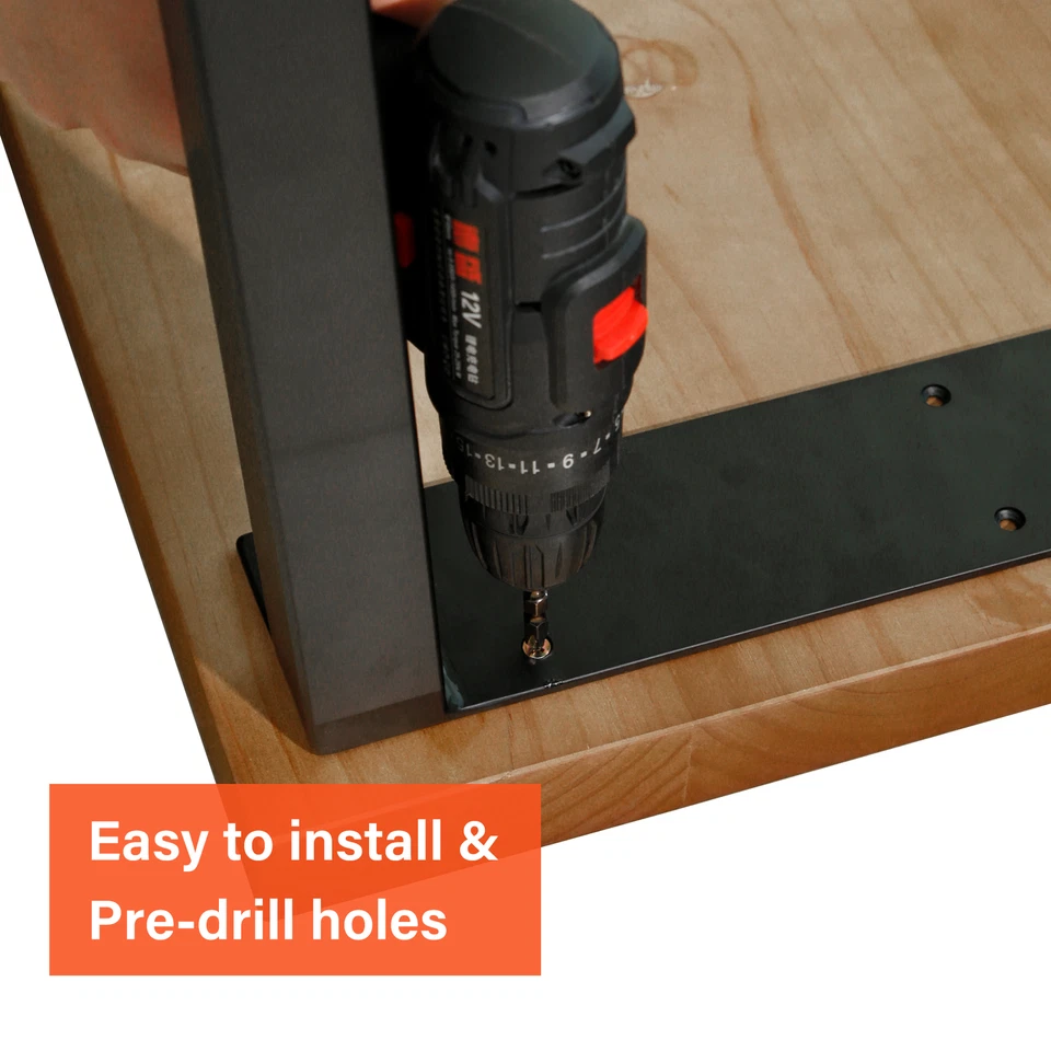 16" 18" 20" 22" 24" 26" 28" 30" 34" 40" Metal Mesa de Centro Patas Escritorio Banco Patas Foto 4 de 4