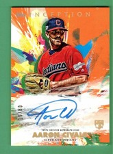 2020 TOPPS INCEPTION AARON CIVALE AUTO ORANGE PARALLEL ROOKIE RC 16/50 INDIANS