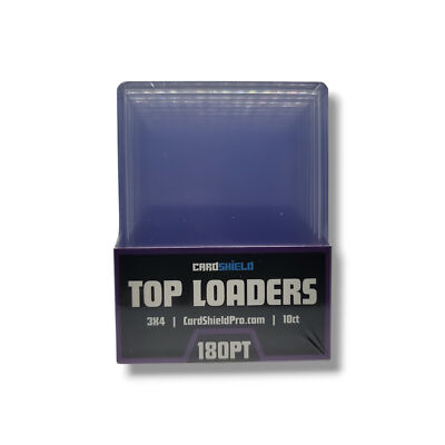 Card Shield Thick Toploader 180 Point - 10 Count