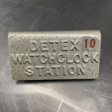 NOS Vintage Detex Watchclock Station With Key On Chain A-353 Watchman’s