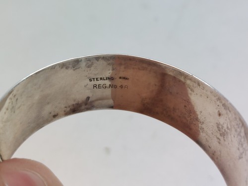 Vintage Sterling Silver Buckle Bracelet - Picture 6 of 8