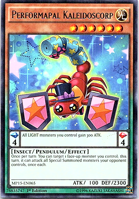 Performapal Kaleidoscorp MP15-EN065 Yu-Gi-Oh! Light Play 1st Edition