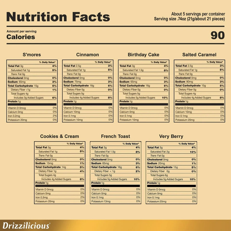 Mini pastel de arroz Drizzilicious patatas fritas saludables bocadillos sin gluten Foto 3 de 4