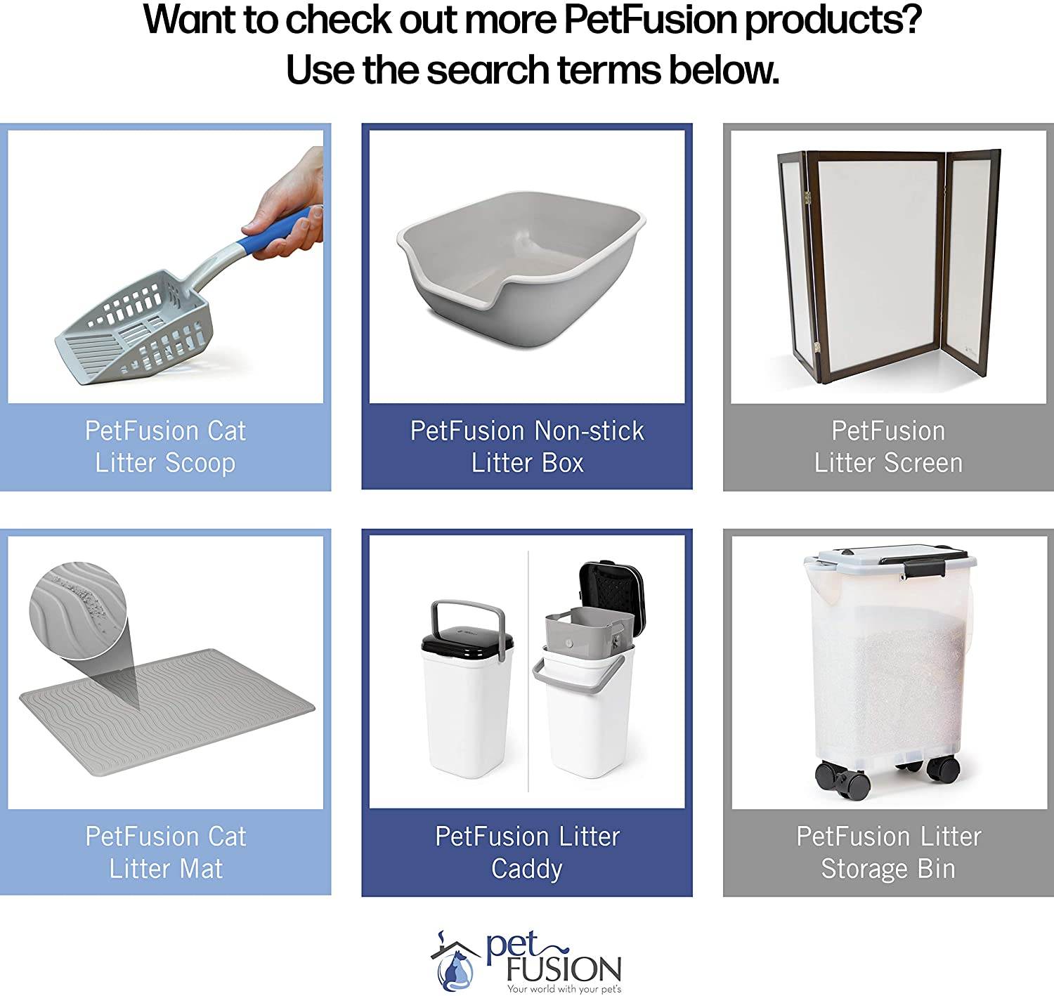 Petfusion Portable Cat Litter Disposal (Locking Handle， Complimentary