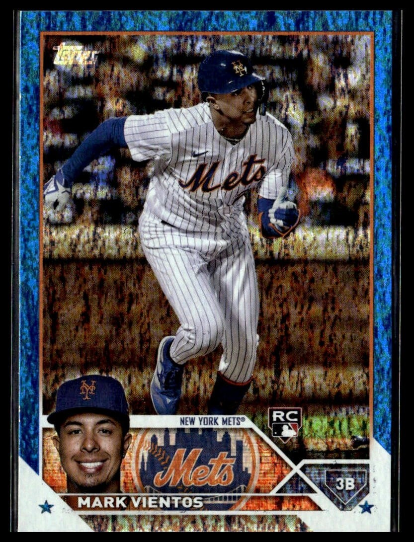 2023 Topps 550 Mark Vientos New York Mets RC Blue Foil 406/999