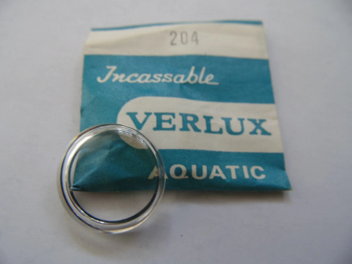 NEUF 1 VERRE VERLUX NORMALISE ( GLASS ) PLEXI MONTRE @ 240 DE DIAMETRE @ NOS