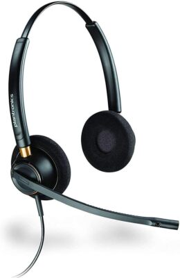 Plantronics EncorePro HW520 Over-the-Ear Headset With Microphone – Black, Open Box